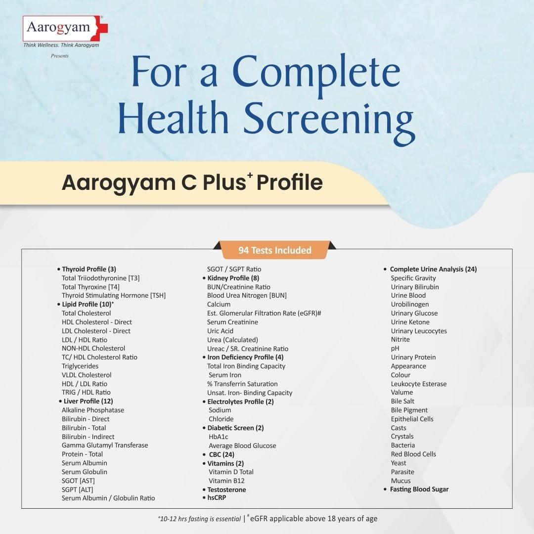 Aarogyam C Plus Profile  with UTSH